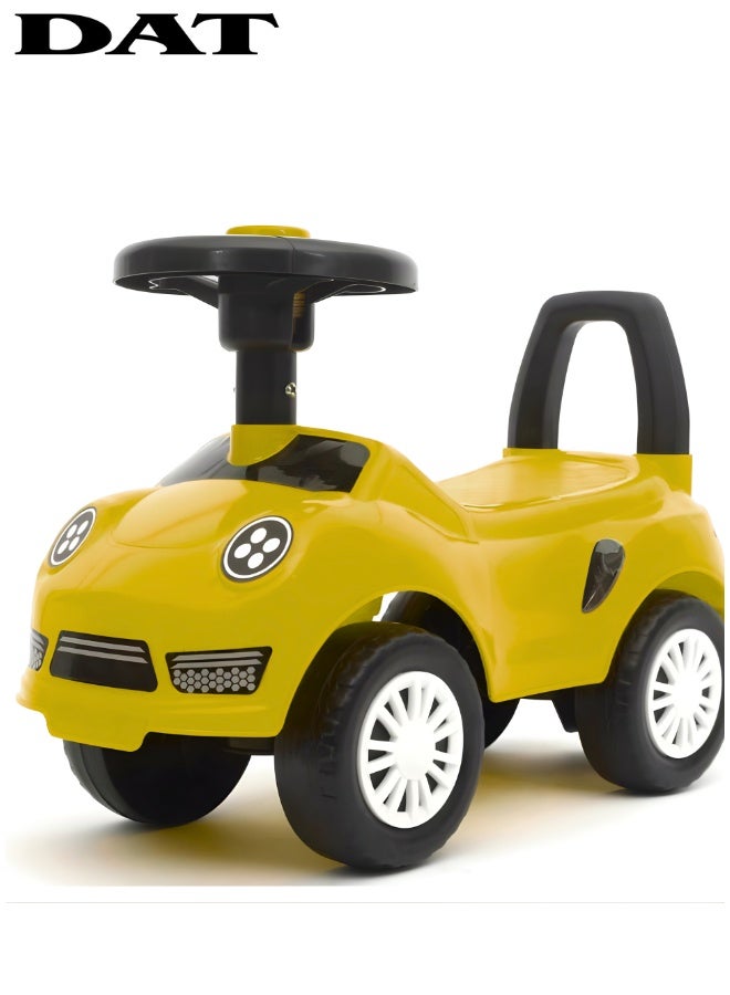 DAT Baby Ride-On Push Car for Toddlers with Safety Backrest, Horn Steering Wheel & Anti-Skid Tyres – 50×21.5×32cm - Image 1